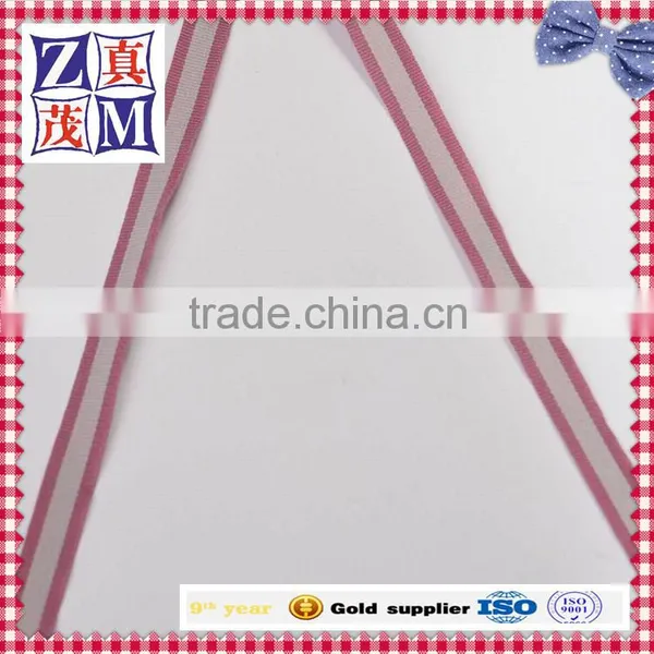 Fashion Pink Color Women Apparel Inelastic Striped Ribbon photo-2