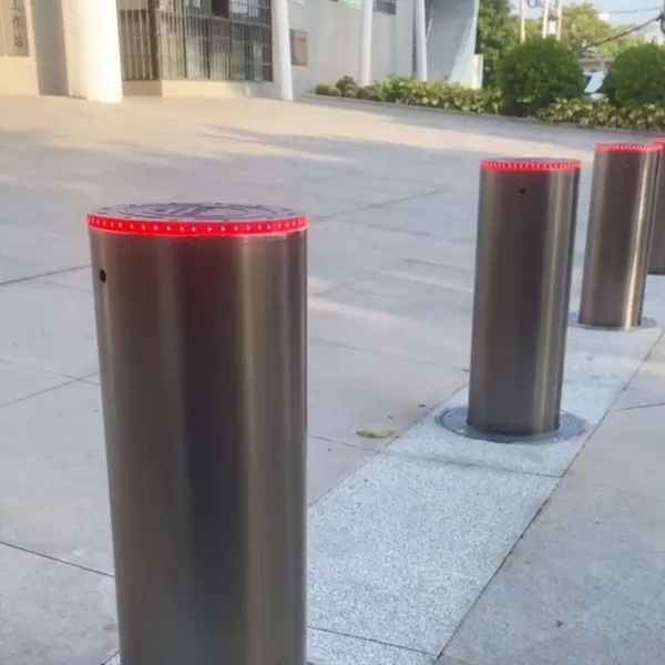High Quality 219*600mm Hydraulic Bollard Traffic Barriers Battery Models Security Anti-theft 304 Stainless Steel Automatic Bollards photo-5