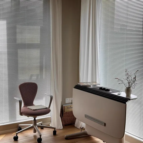 25mm Aluminum Venetian Blinds With Manual Chain Control System 0.21mm Thickness Aluminum Slats photo-2