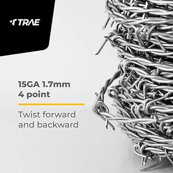 Security and Border Control Galvanized Barbed Wire Metal Fence Barbed Wire photo-3
