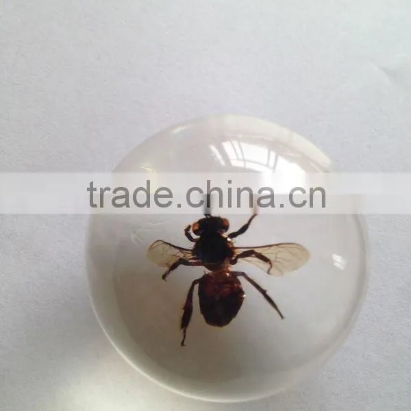New Design Rutilated Quartz Crystal Ball / Sphere With Real Ember Embedded for Promotional Gift photo-6