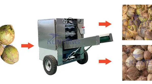 Movable Mature Old Coconut Dehusking Machine EPC photo-3