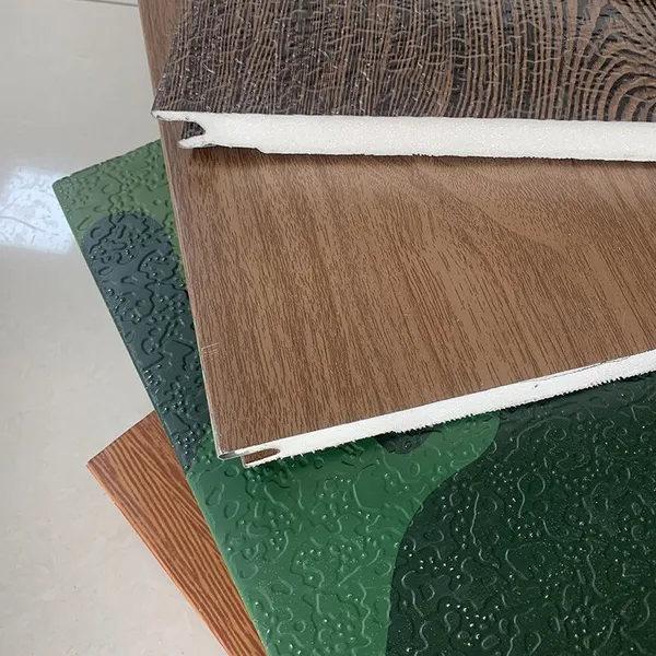 PU Foam Decorative Exterior Wall Sandwich Panel Waterproof and Insulated Metal Carved Board Construction Board photo-3