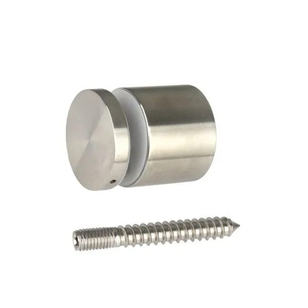 Factory Direct SS304 Stainless Steel Glass Holder Standoff 25mm Diameter Satin Finish Heavy Duty for Glass Wall photo-5