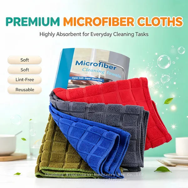High Quality Microfiber Cleaning Rags Bulk Rainbow Assorted Color Non‑Scratch Streak‑Free Towels for Hotel Restaurant Home Use