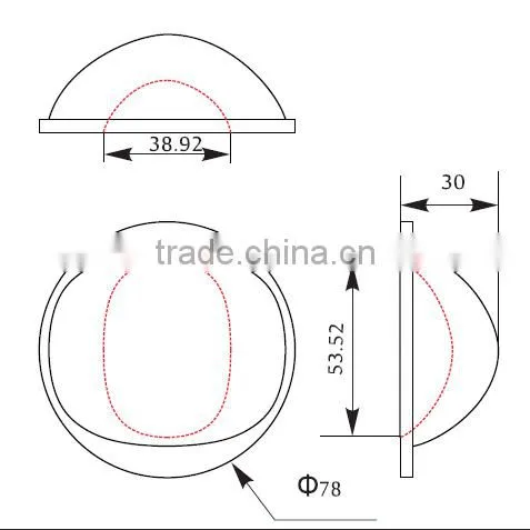 92mm 100W 120W 150W COB LED Optical Glass Lens photo-3