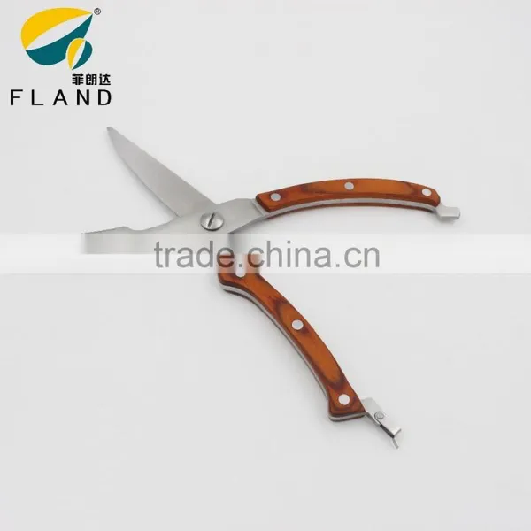 High Quality POM Handle Stainless Steel Chicken Cartilage Scissors photo-2