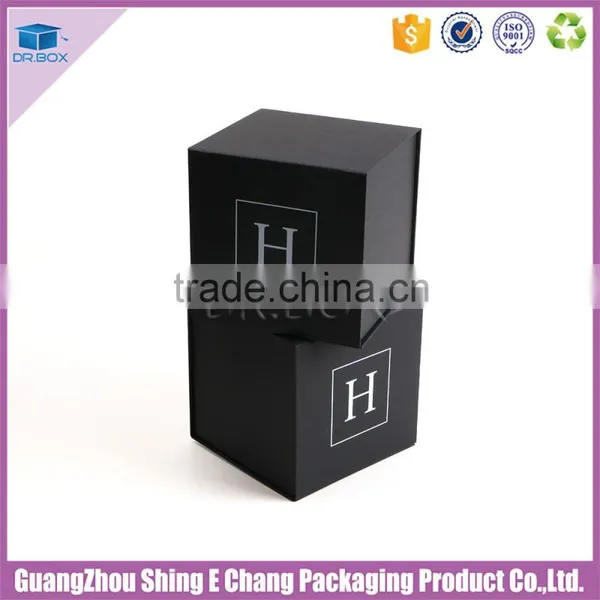 Black Cardboard Paper Box Packaging, Foldable Carton Box Packaging Full Color Gift Box photo-2