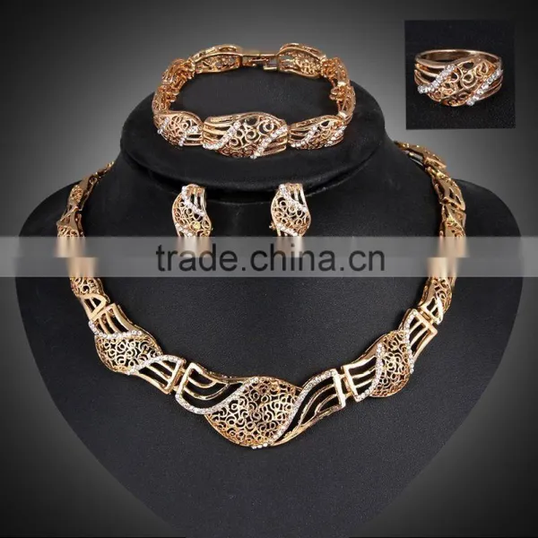 2016,Direct Wholesale Costume Jewelry China Good Pakistani Gold Jewelry Sets photo-3