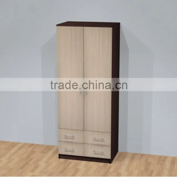 Wardrobe With Two Doors and Two Drawer 200cm