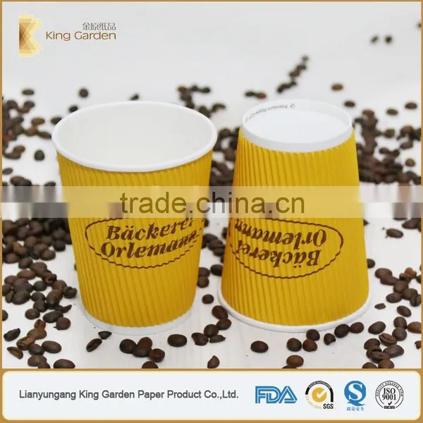 Single Wall /double Wall /ripple Wall Paper Cups With PS Lids photo-6