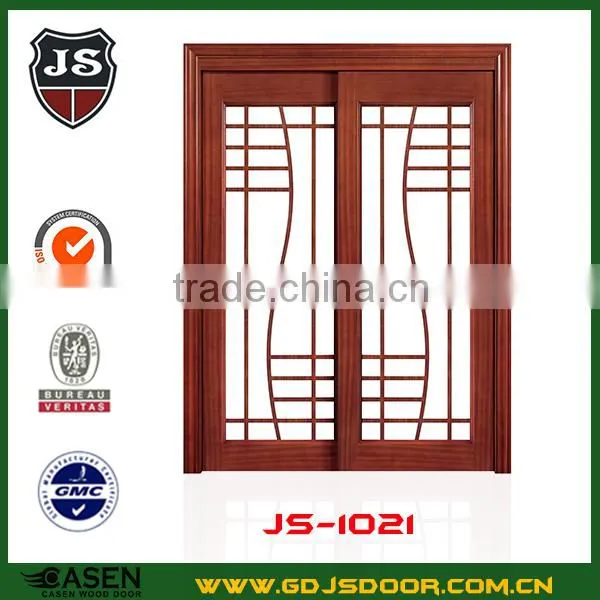 Frosted Glass Double Wooden Door photo-2