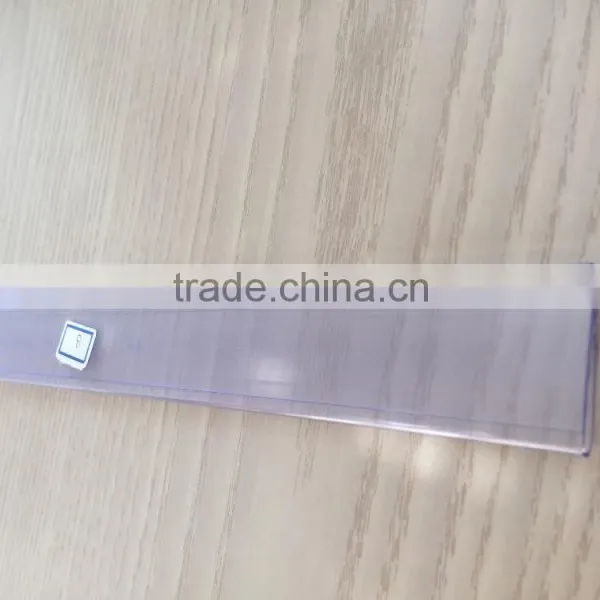 plastic supermarket price data strip