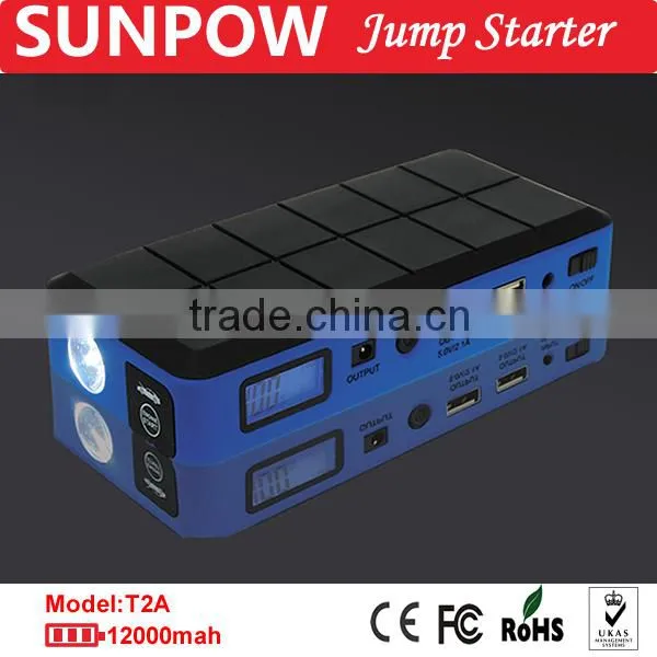 Sunpow 12v 12000mah High Capacity Double Usb Hot Selling Jump Start Booster All in One photo-5