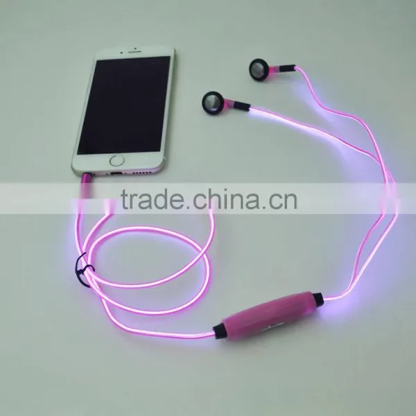 EL Light Earbuds and LED Earphone, Golwing Earphone With Microphone Quality Choice photo-4