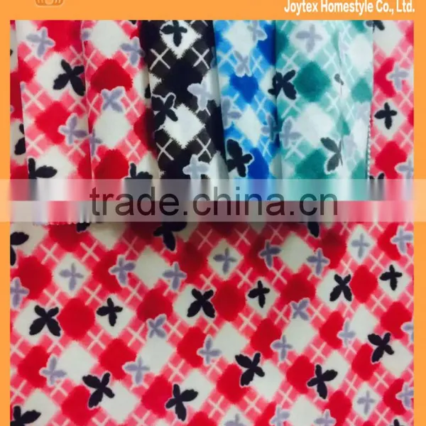 Warp Knitting Technics 95% Polyester and 5% Spandex Material Velboa Print Fabric for Sofa Upholstery