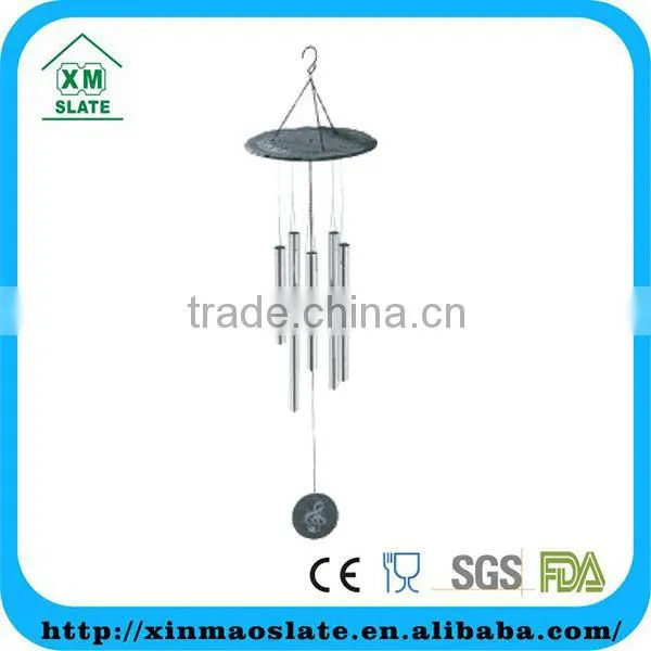 Black Slate Handmade Windchime Stone Windbell Creative Windchimes
