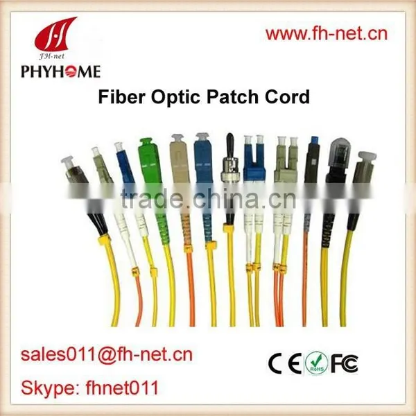 Optical Patch Cord SC/LC/ST/FC/MTRJ/E2000 2.0mm/3.0mm Simplex/Duplex