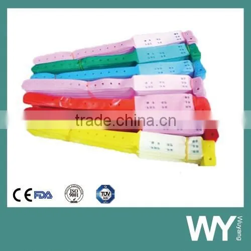 hospital id bracelet with inserted card