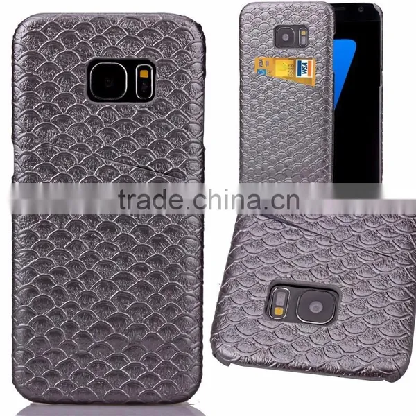 Scale Pattern Skin Leather Case and PC Hard Cover With Card Slot on the Back for Iphone 6s Phone Case photo-6