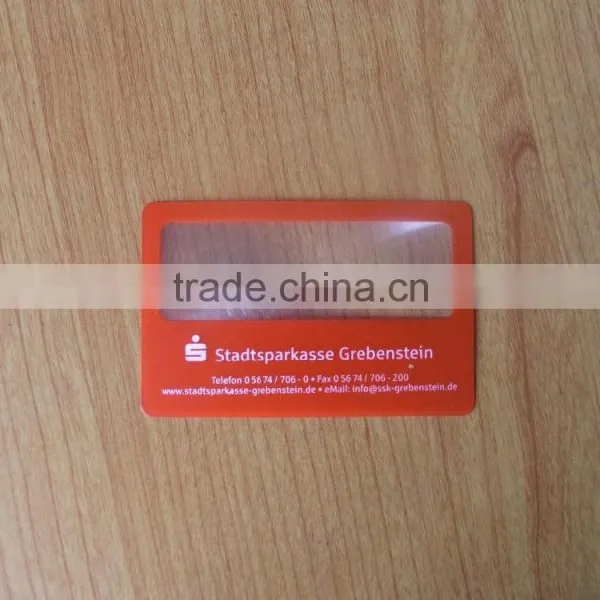 3X High Quality Advertising Gifts Plastic Business Magnifier Card Quality Choice photo-3