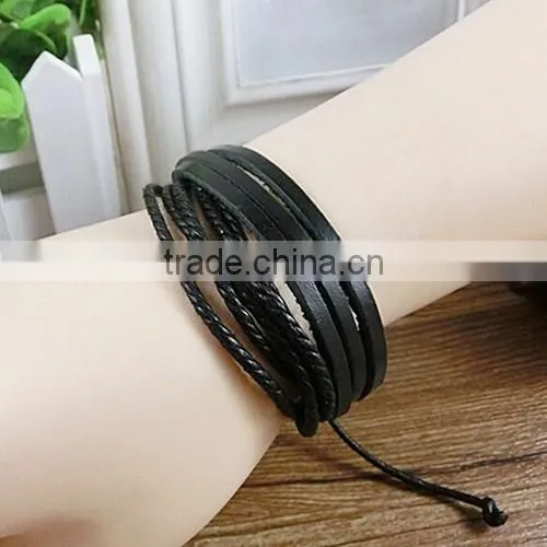 Leather Wrap Bracelet Braided Leather Bracelet Teen Leather Bracelet photo-4