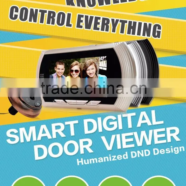 Multi-functions Wide Angle Smart Digital Door Viewer / Peephole Viewer photo-2