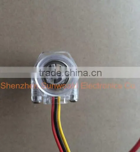 DN15 G1/2" Rate 1~30L/min Hall Magnetic Plastic Home Water Flow Sensor for Water Heater photo-2