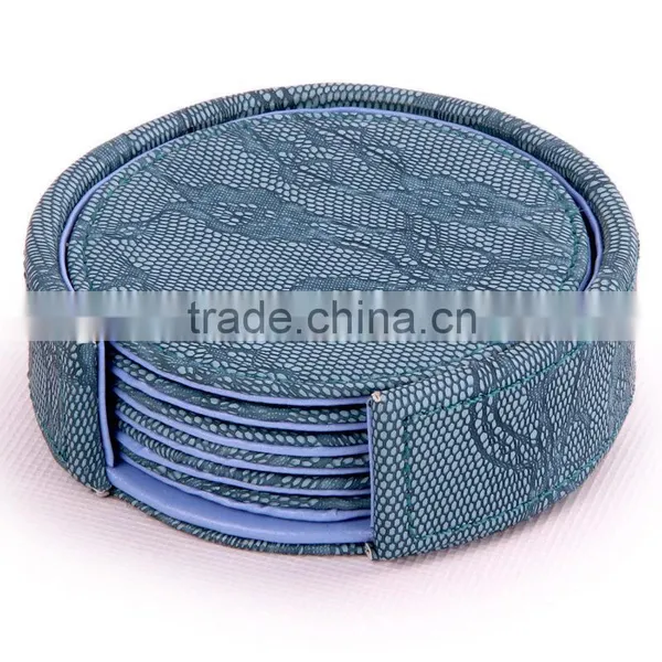 (hotel) Leather Coasters / Multifunctional Cup /PU/PVC Cup Set photo-2