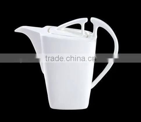 Container Home White Body Bone China Porcelain Ceramic Dining Cookware Set Tea Pot Bottle