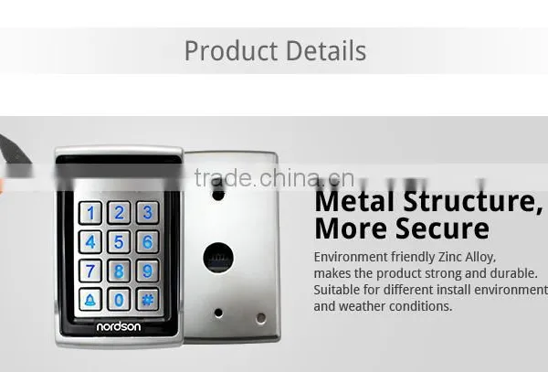 Nordson NT-106 Waterproof Metal Security Access Control for Single Door Entrance photo-5