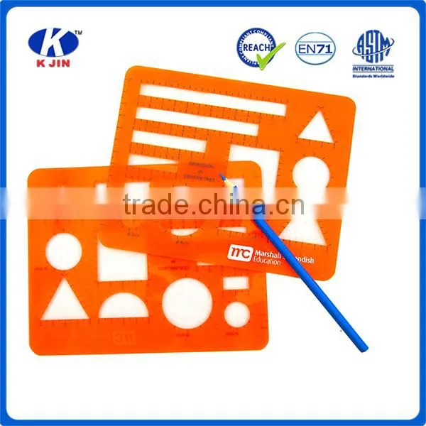 2016 OEM Accept Promtional Plastic Template Ruler for Students photo-4