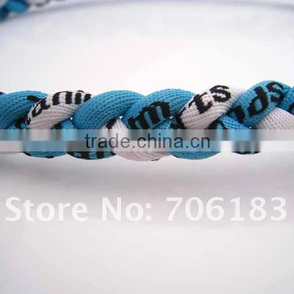 Triple Braided Cheap Sports Custom Titanium Sports Mesh Necklace photo-6