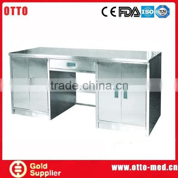 Hospital stainless steel work table drawers