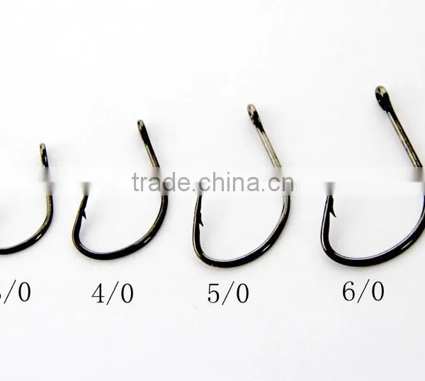 Sport Circle Hook High Carbon Steel 6/0 500pcs/bag photo-2