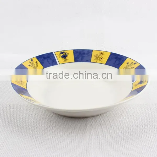 Wholesale Cheap Ceramic Deep Plate ,soup Plate Ceramic Exported to Jordan