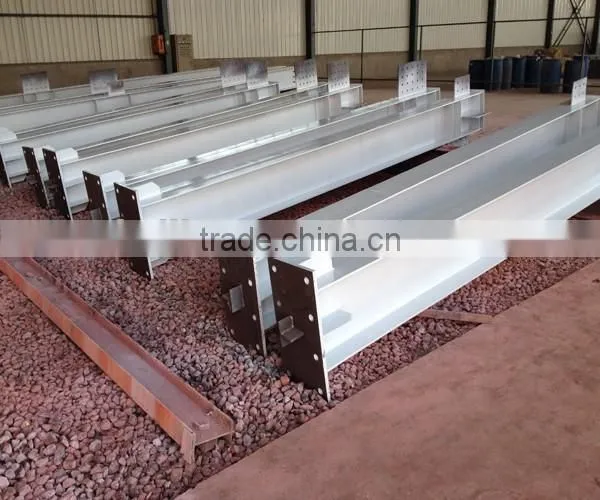 Prefabricated Light Steel Structure Frame/ Steel Section H Beam photo-3