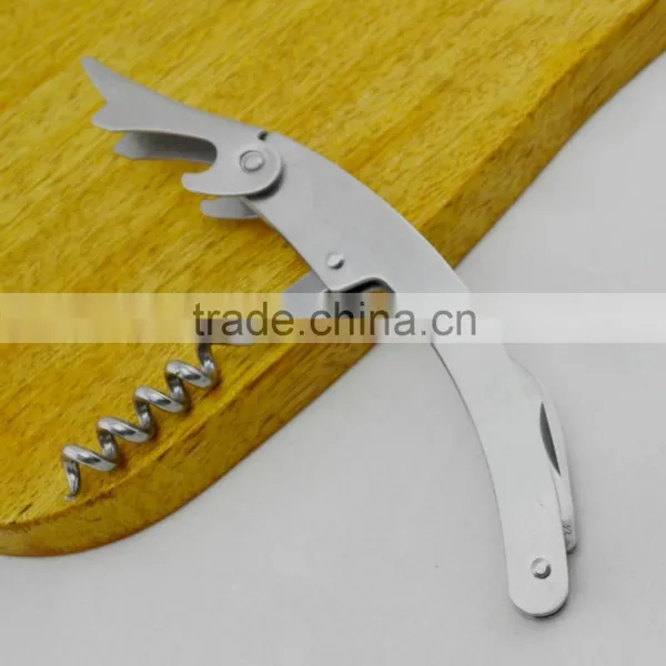 Multi Fuction Chrome Plate Bottle Opener Wood Corkscrew Quality Choice photo-4