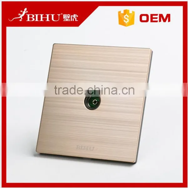 BIHU Brand Aluminium Brushed Computer Wall Socket Rj11 Outlet Plug photo-6