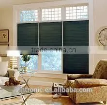 Bintronic Superior Light Control Electric Honeycomb Shade Track With DC Electric Motor Honeycomb Blinds Horizontal photo-3