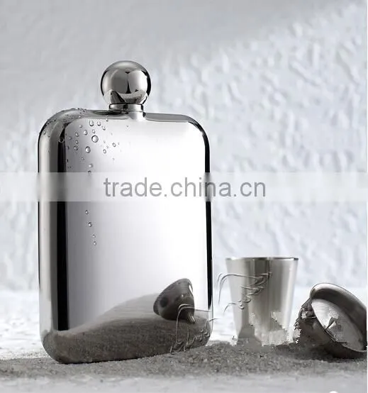 High Quality 5oz Flask Flagon With Cigarette Case and Leather photo-6