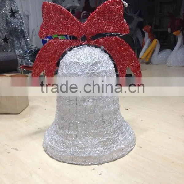 Festive Lights Led 3D Motif Light Red Bell Christmas Light Motif photo-4