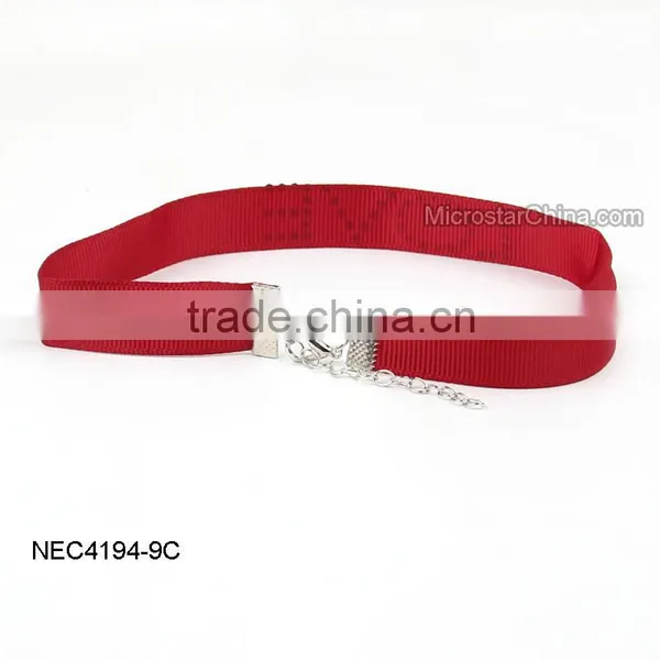 2016 New Design Fashion Ribbon Adjustable Choker Necklace photo-5