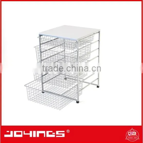 Stackable Storage Wire Mesh Basket and Popular Assemble Adjustable Storage Baskets photo-4