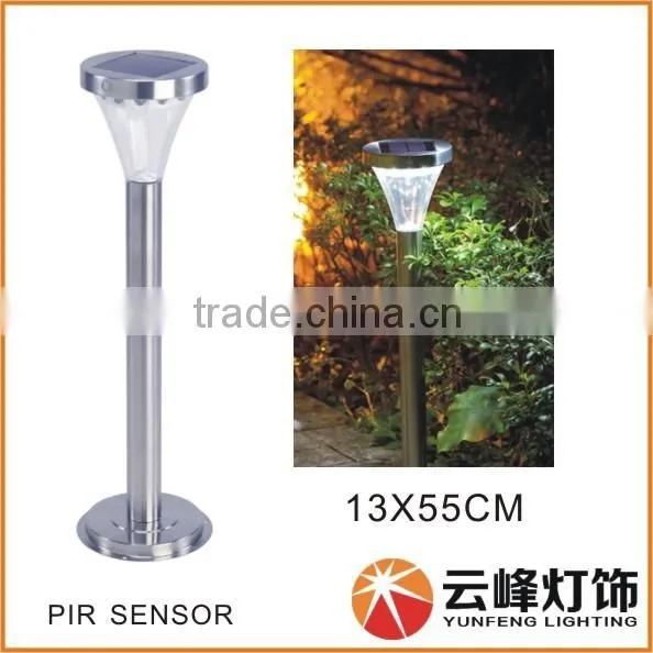 high lumens 13 LED solar led garden light Solar deck Light with PIR sensor deck mount solar lights