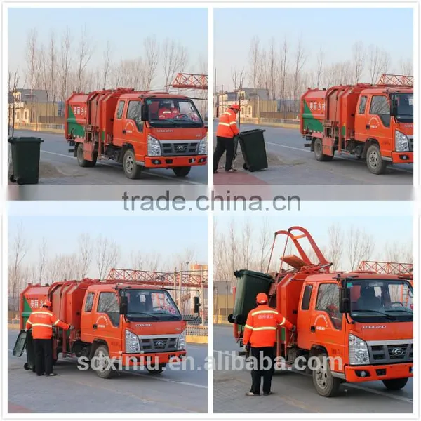 High Quality Small Garbage Truck for Sale Garbage Container photo-5