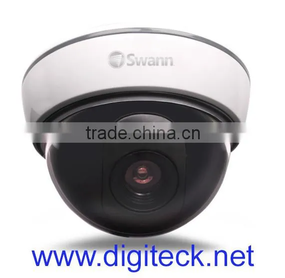SWN27 - SWANN CCTV IMITATION FAKE DUMMY DOME SECURITY CAMERA THEFT PREVENTION WITH RED FLASHING LIGHT & DETERRENT STICKERS