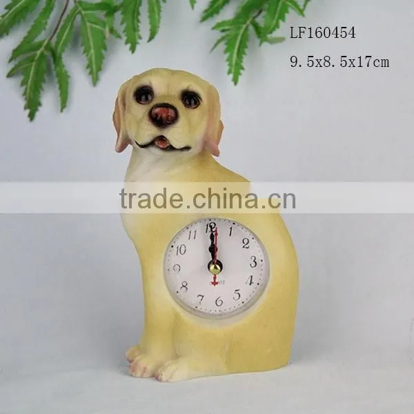 Resin Dog Shap Clock Crafts photo-5