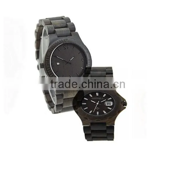 2016 High Quality Day Date Watch New Fashion Japan Movement Quartz Wooden Watch photo-4