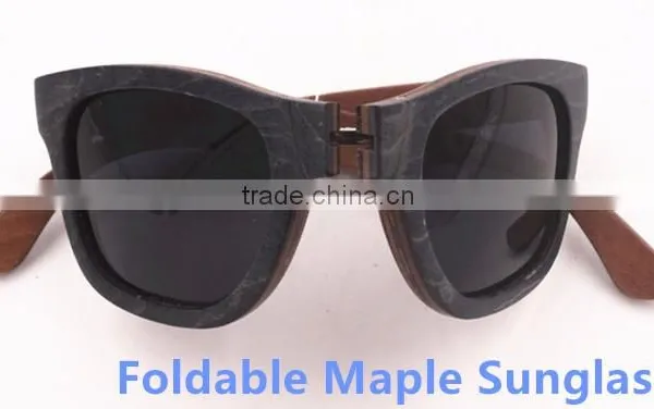 Foldable Wood Sunglasses photo-3